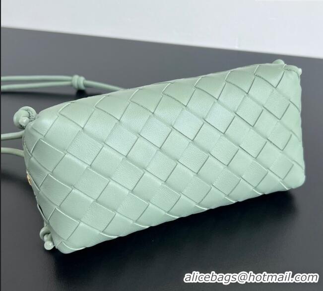 Affordable Price Bottega Veneta Intrecciato Leather Concert Pouch Mini Bag 794258 Aloe Green 2025