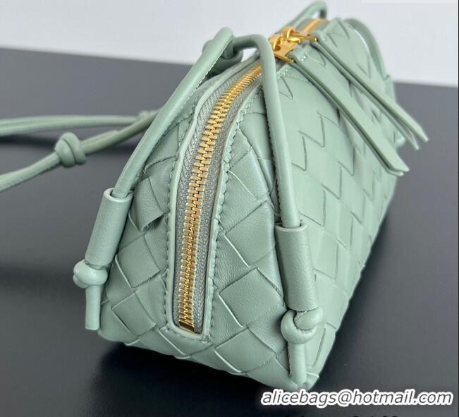 Affordable Price Bottega Veneta Intrecciato Leather Concert Pouch Mini Bag 794258 Aloe Green 2025