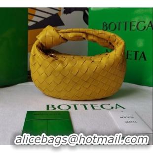 Grade Design Bottega Veneta Mini Jodie Hobo Bag in Intrecciato Lambskin 651876 Yellow 2025