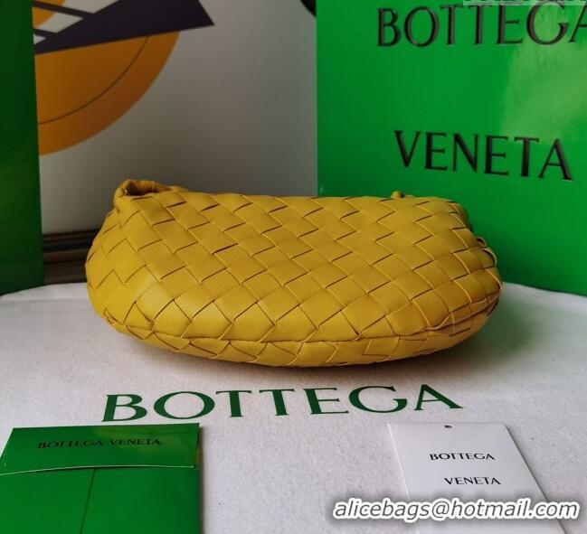 Grade Design Bottega Veneta Mini Jodie Hobo Bag in Intrecciato Lambskin 651876 Yellow 2025