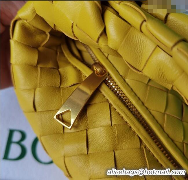 Grade Design Bottega Veneta Mini Jodie Hobo Bag in Intrecciato Lambskin 651876 Yellow 2025