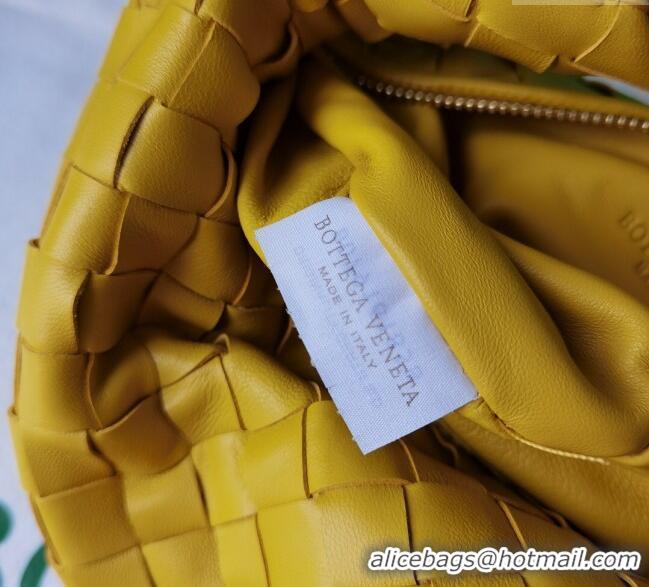 Grade Design Bottega Veneta Mini Jodie Hobo Bag in Intrecciato Lambskin 651876 Yellow 2025