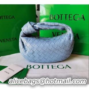 Most Popular Bottega Veneta Mini Jodie Hobo Bag in Intrecciato Lambskin 651876 Lunar Blue 2025