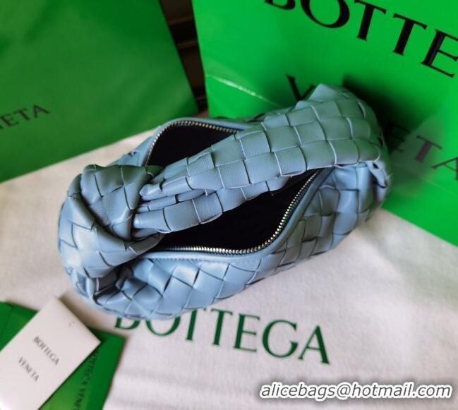 Most Popular Bottega Veneta Mini Jodie Hobo Bag in Intrecciato Lambskin 651876 Lunar Blue 2025