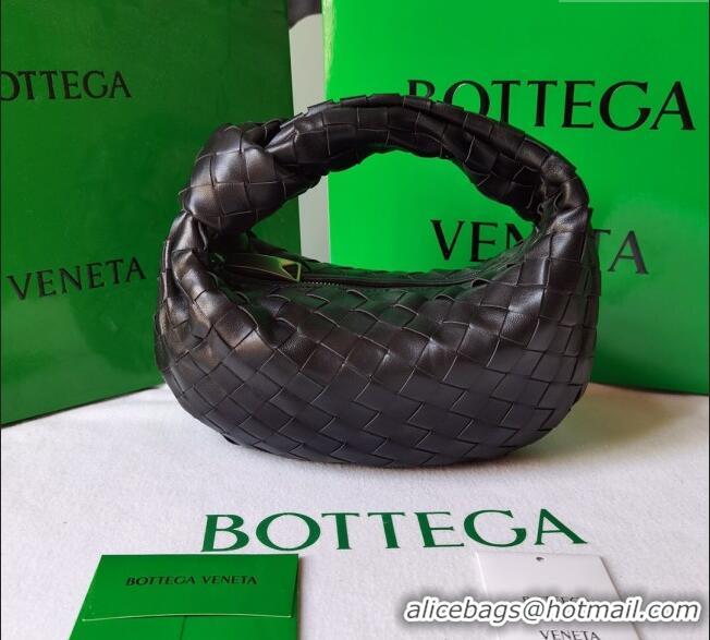 Buy Promotional Bottega Veneta Mini Jodie Hobo Bag in Intrecciato Lambskin 651876 Fondant Brown 2025