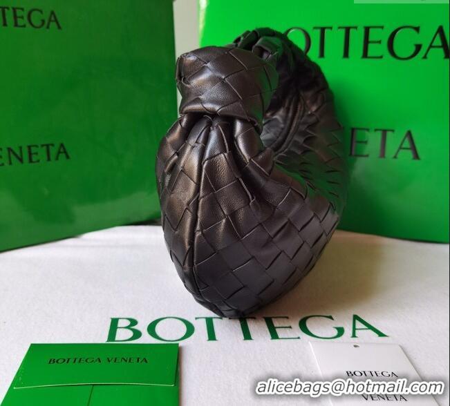 Buy Promotional Bottega Veneta Mini Jodie Hobo Bag in Intrecciato Lambskin 651876 Fondant Brown 2025