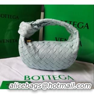 Free Shipping Bottega Veneta Mini Jodie Hobo Bag in Intrecciato Lambskin 651876 Glacier Green 2025