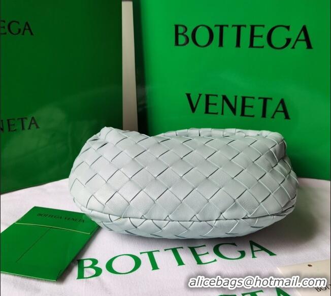 Free Shipping Bottega Veneta Mini Jodie Hobo Bag in Intrecciato Lambskin 651876 Glacier Green 2025