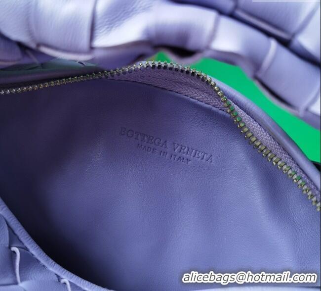 Super Quality Bottega Veneta Mini Jodie Hobo Bag in Intrecciato Lambskin 651876 Wistaria Purple 2025