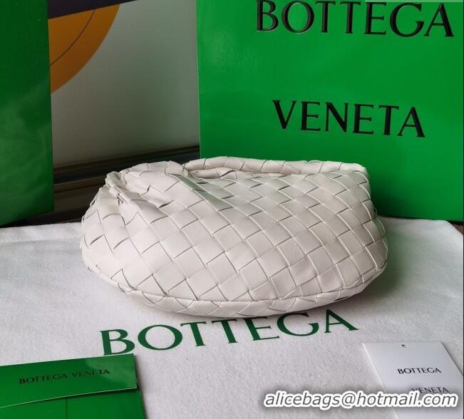 Grade Price Bottega Veneta Mini Jodie Hobo Bag in Intrecciato Lambskin 651876 White 2025