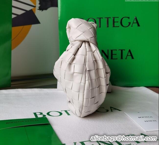 Grade Price Bottega Veneta Mini Jodie Hobo Bag in Intrecciato Lambskin 651876 White 2025