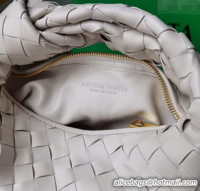 Grade Price Bottega Veneta Mini Jodie Hobo Bag in Intrecciato Lambskin 651876 White 2025