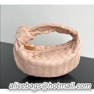 Well Crafted Bottega Veneta Mini Jodie Hobo Bag in Intrecciato Lambskin 651876 Lotus Pink 2025