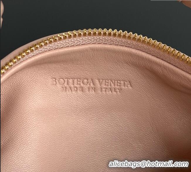 Well Crafted Bottega Veneta Mini Jodie Hobo Bag in Intrecciato Lambskin 651876 Lotus Pink 2025