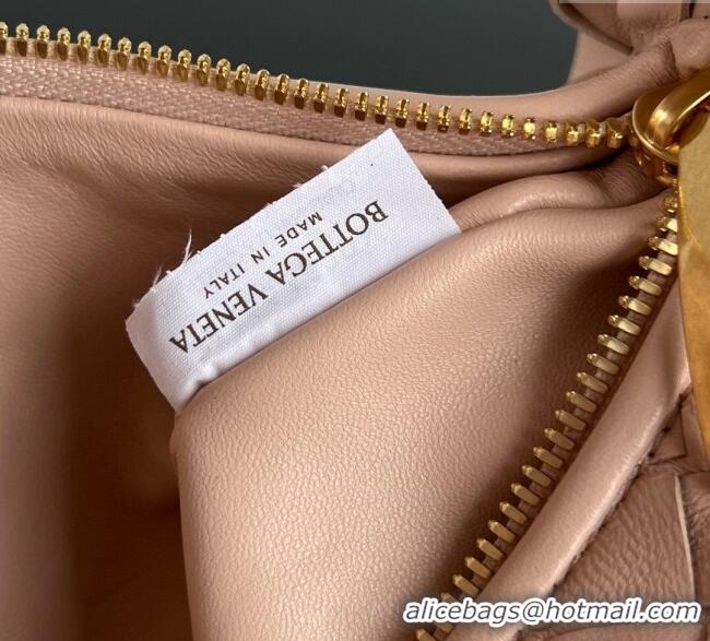 Well Crafted Bottega Veneta Mini Jodie Hobo Bag in Intrecciato Lambskin 651876 Lotus Pink 2025