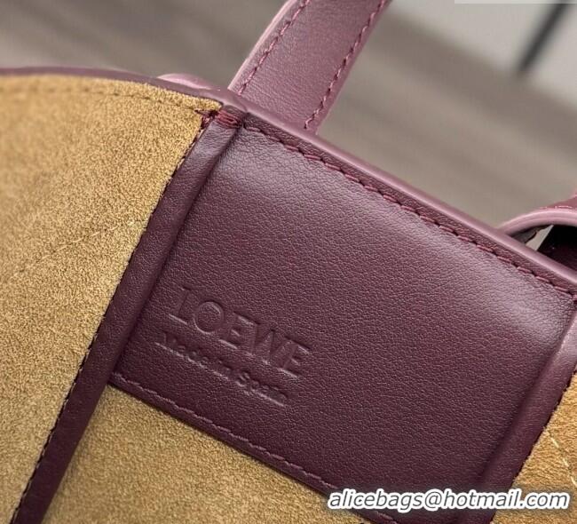 Low Price Loewe Hammock Slice bag in shiny calfskin 012412 Dark Burgundy 2025