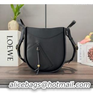 Good Taste Loewe Hammock Slice bag in shiny calfskin 012412 Black 2025