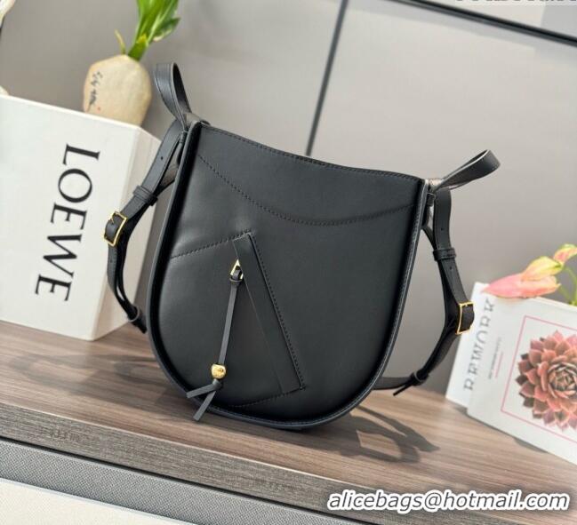 Good Taste Loewe Hammock Slice bag in shiny calfskin 012412 Black 2025