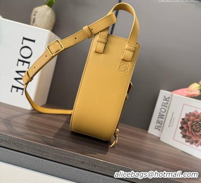 Unique Discount Loewe Hammock Slice bag in shiny calfskin 012412 Sahara Yellow 2025