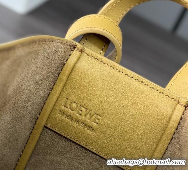 Unique Discount Loewe Hammock Slice bag in shiny calfskin 012412 Sahara Yellow 2025