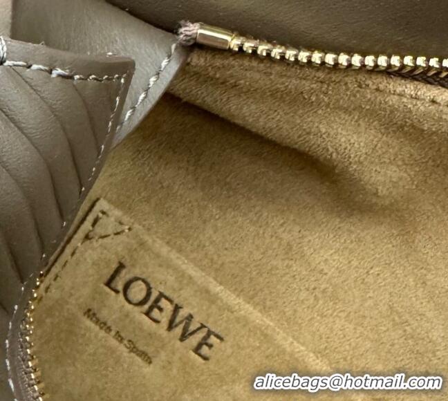 Best Price Loewe Small Puzzle bag in Embossed calfskin 062324 Winter Brown 2025