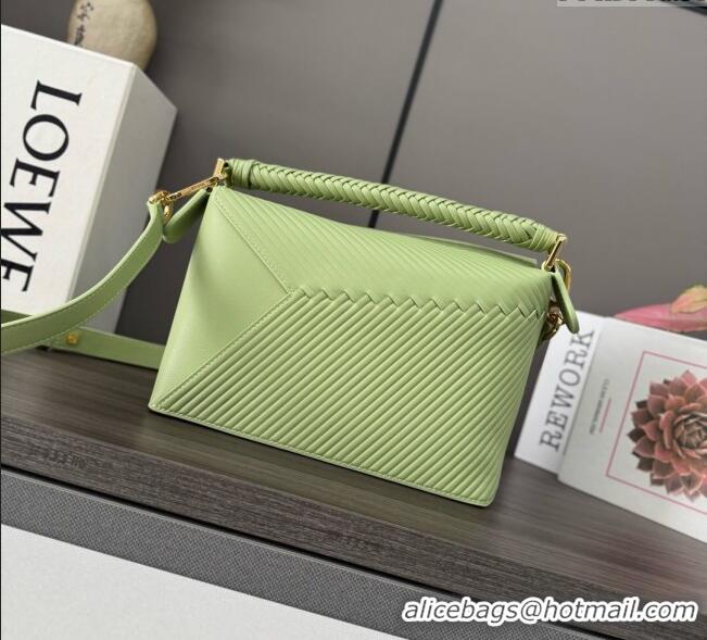 Good Looking Loewe Small Puzzle bag in Embossed calfskin 062324 Light Pear Green 2025