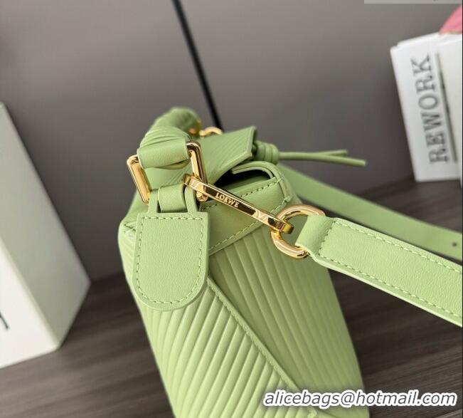 Good Looking Loewe Small Puzzle bag in Embossed calfskin 062324 Light Pear Green 2025