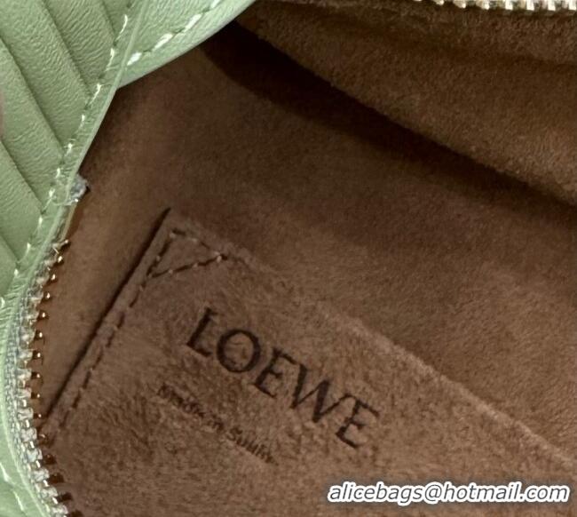 Good Looking Loewe Small Puzzle bag in Embossed calfskin 062324 Light Pear Green 2025