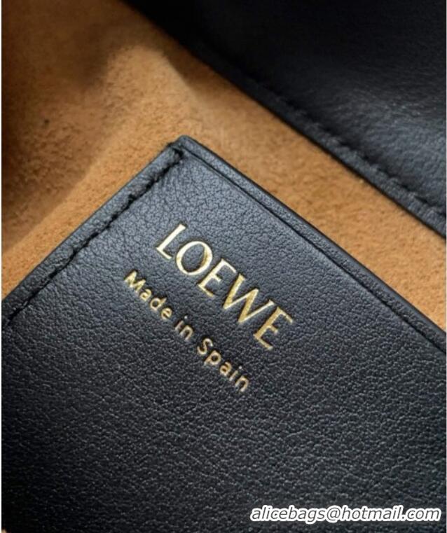 Grade Quality Loewe Pebble pouch Mini Bag in smooth calfskin 9092 Black 2025