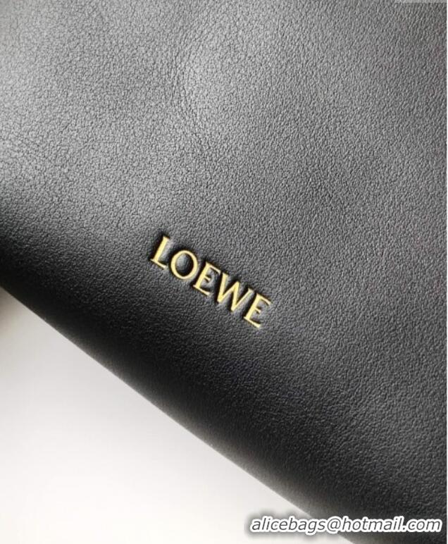 Grade Quality Loewe Pebble pouch Mini Bag in smooth calfskin 9092 Black 2025