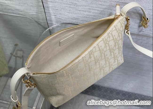 Inexpensive Dior Medium DiorTravel Nomad Pouch in Gold-Tone Dior Oblique Jacquard 5554 2025