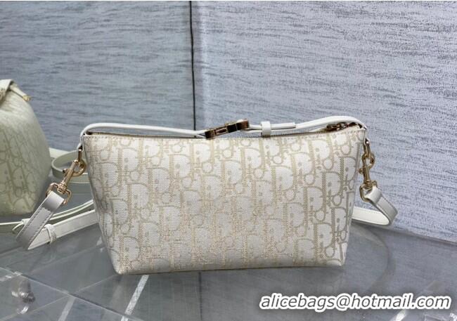 Inexpensive Dior Medium DiorTravel Nomad Pouch in Gold-Tone Dior Oblique Jacquard 5554 2025