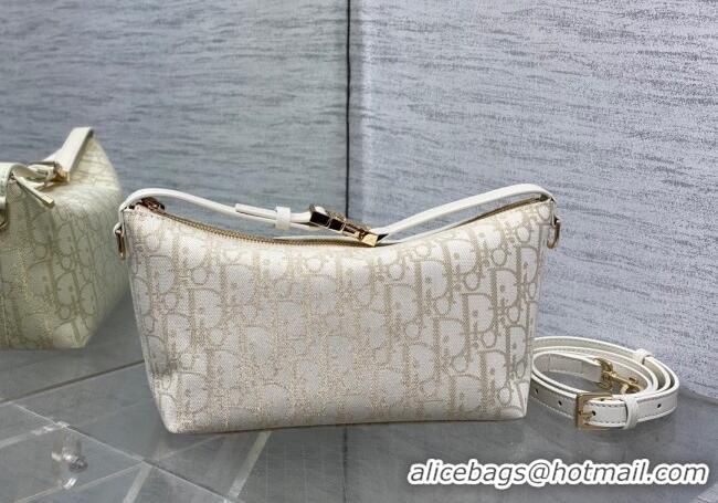 Inexpensive Dior Medium DiorTravel Nomad Pouch in Gold-Tone Dior Oblique Jacquard 5554 2025