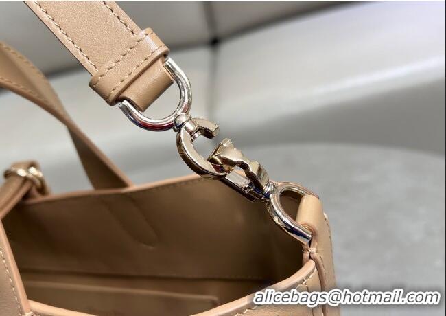 Top Quality Dior Medium Toujours Vertical Tote Bag in Macrocannage Calfskin 2836 Tan Brown 2025