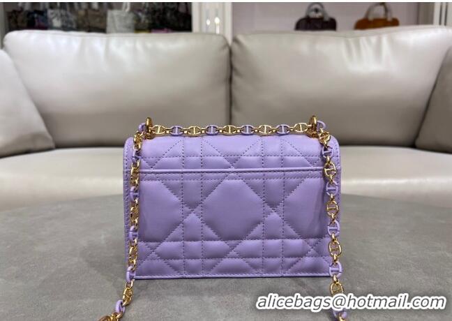 Best Price Dior Miss Caro Mini bag in Macrocannage Lambskin M5169 Yam Purple 2025