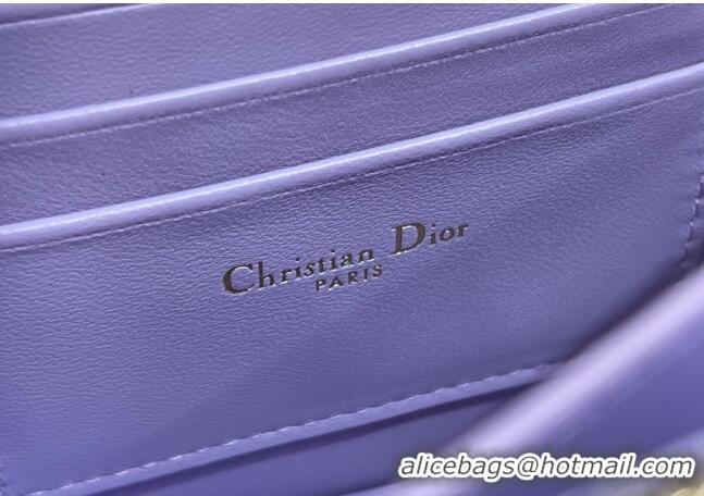 Best Price Dior Miss Caro Mini bag in Macrocannage Lambskin M5169 Yam Purple 2025