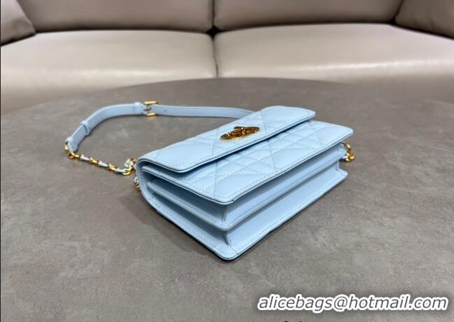 Low Cost Dior Miss Caro Mini bag in Macrocannage Lambskin M5169 Space Blue 2025