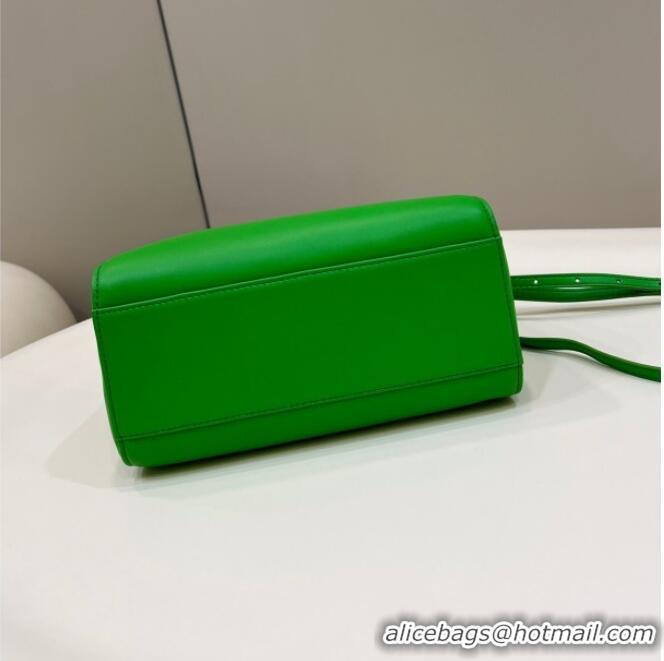 Grade Quality Fendi Peekaboo Mini Bag in Soft Lambskin 2590 Apple Green 2025