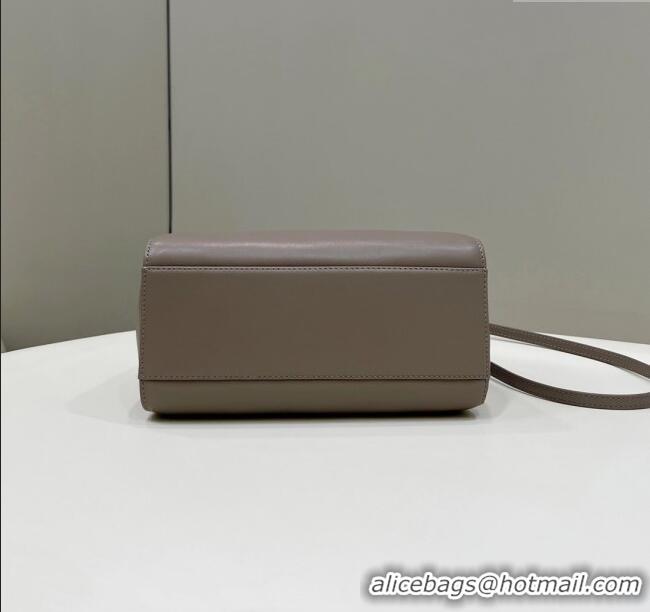 Pretty Style Fendi Peekaboo Mini Bag in Soft Lambskin 2590 Grey 2025