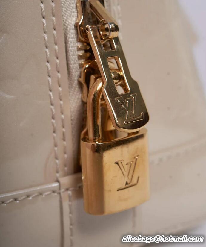 Big Discount Louis Vuitton Monogram Vernis Alma MM M90025 Cream