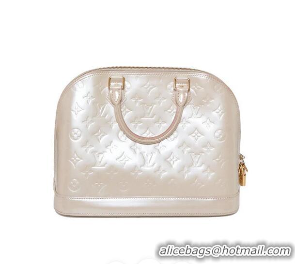 Big Discount Louis Vuitton Monogram Vernis Alma MM M90025 Cream