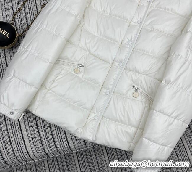 Big Discount Moncler Hoodie Down Jacket 1219 White 2024