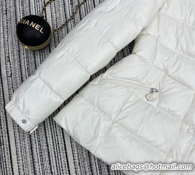 Big Discount Moncler Hoodie Down Jacket 1219 White 2024