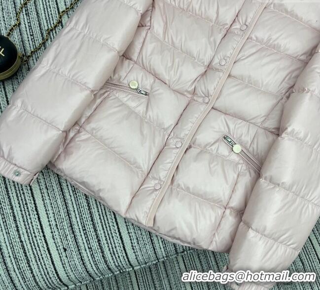 ​Top Grade Moncler Hoodie Down Jacket 1219 Light Pink 2024