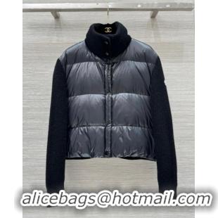 ​Well Crafted Moncler Knit and Down Jacket 1219 Black 2024