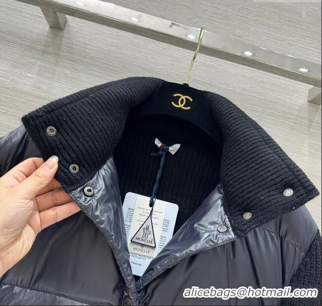 ​Well Crafted Moncler Knit and Down Jacket 1219 Black 2024