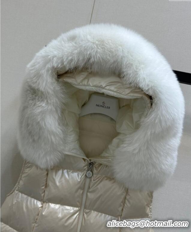 Best Price Moncler Down Jacket Vest 1219 White 2024