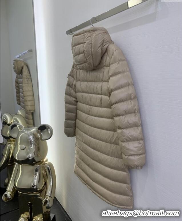 ​Well Crafted Moncler Amintore Long Down Jacket M9044 Beige 2024