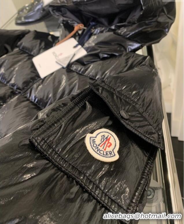 Reasonable Price Moncler Barante Shiny Down Jacket M6019 Black 2025