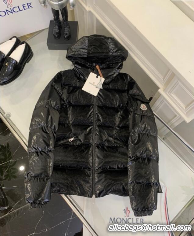 Reasonable Price Moncler Barante Shiny Down Jacket M6019 Black 2025